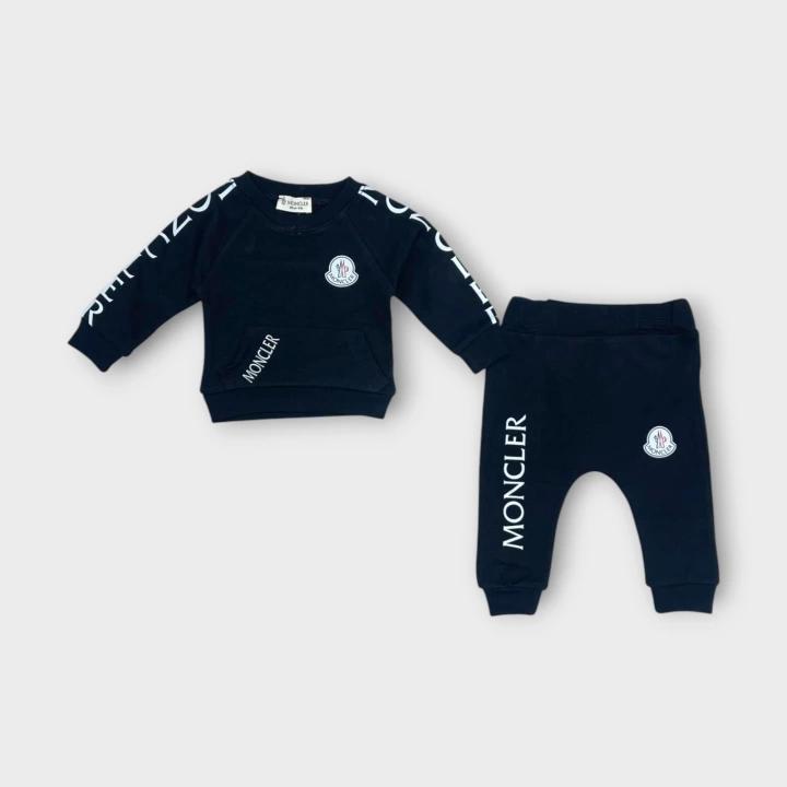 Baby Marka Baskılı Moller Desen İkili Takım Unisex 6-24 Ay