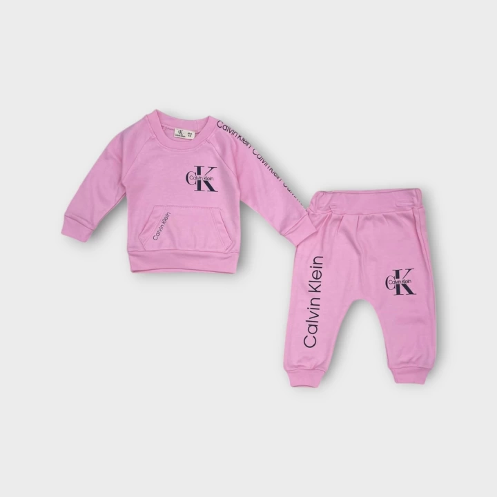 Baby Marka Baskılı Kelvin Desen İkili Takım Unisex 6-24 Ay