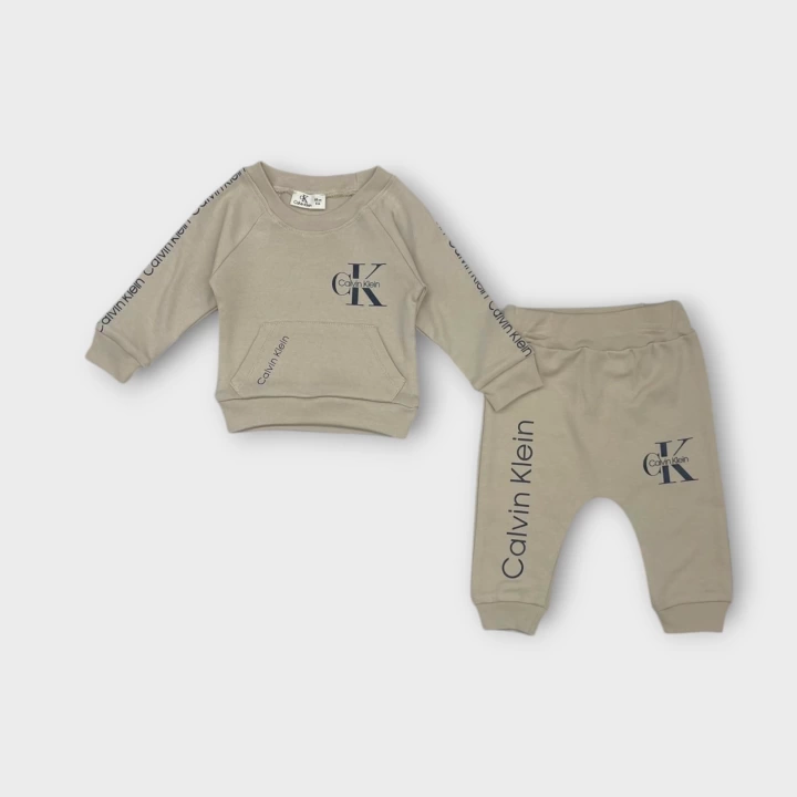 Baby Marka Baskılı Kelvin Desen İkili Takım Unisex 6-24 Ay