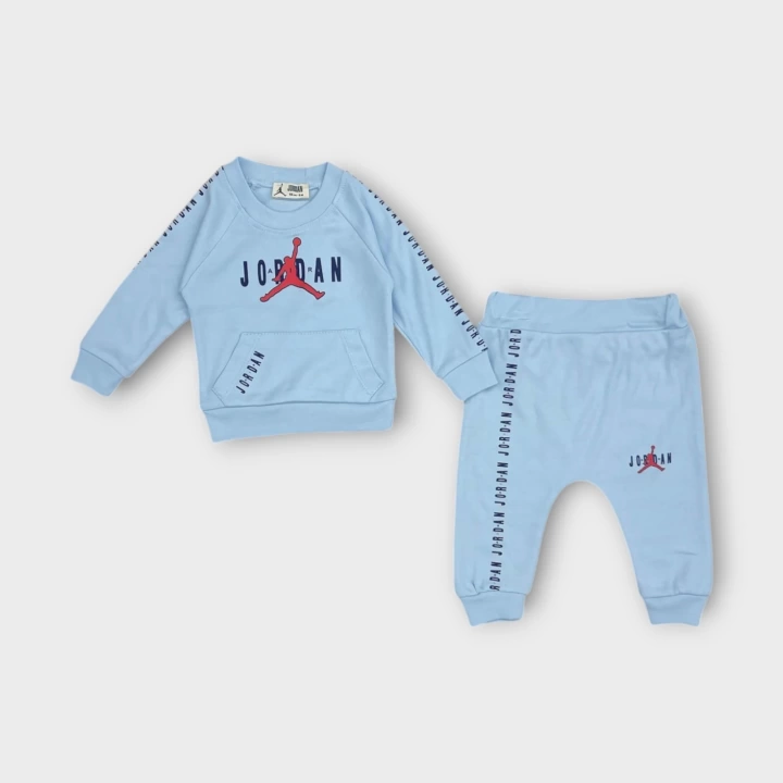 Baby Marka Baskılı Jrdon Desen İkili Takım Unisex 6-24 Ay