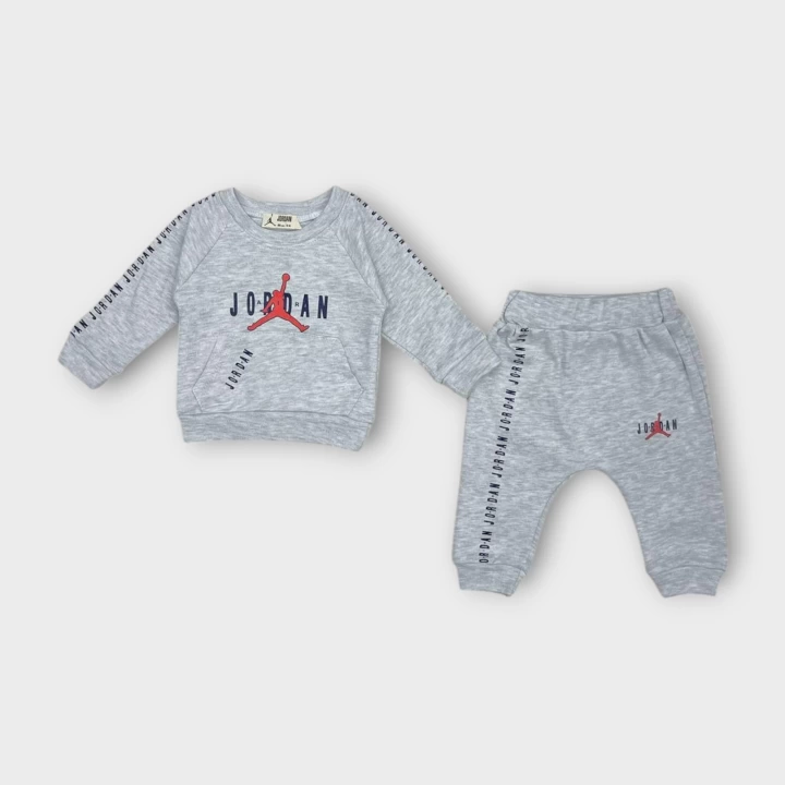 Baby Marka Baskılı Jrdon Desen İkili Takım Unisex 6-24 Ay