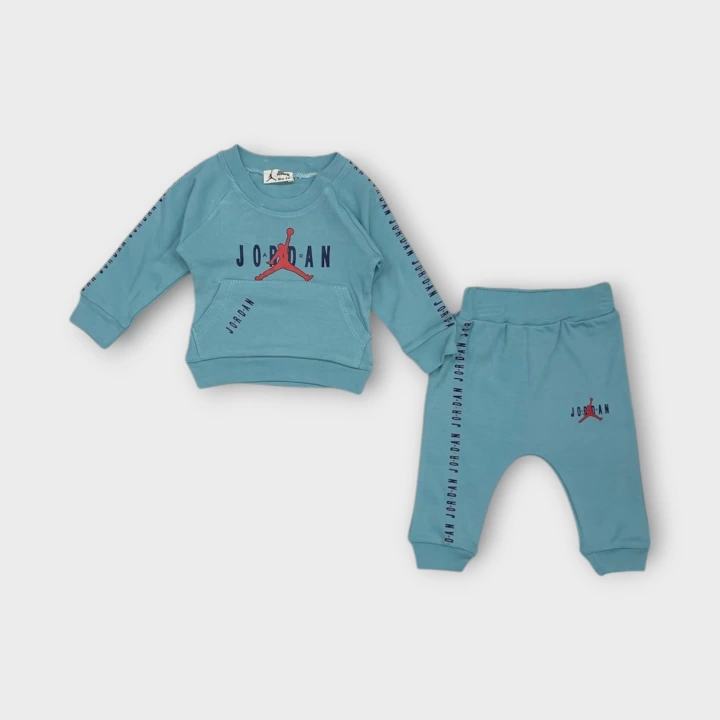 Baby Marka Baskılı Jrdon Desen İkili Takım Unisex 6-24 Ay