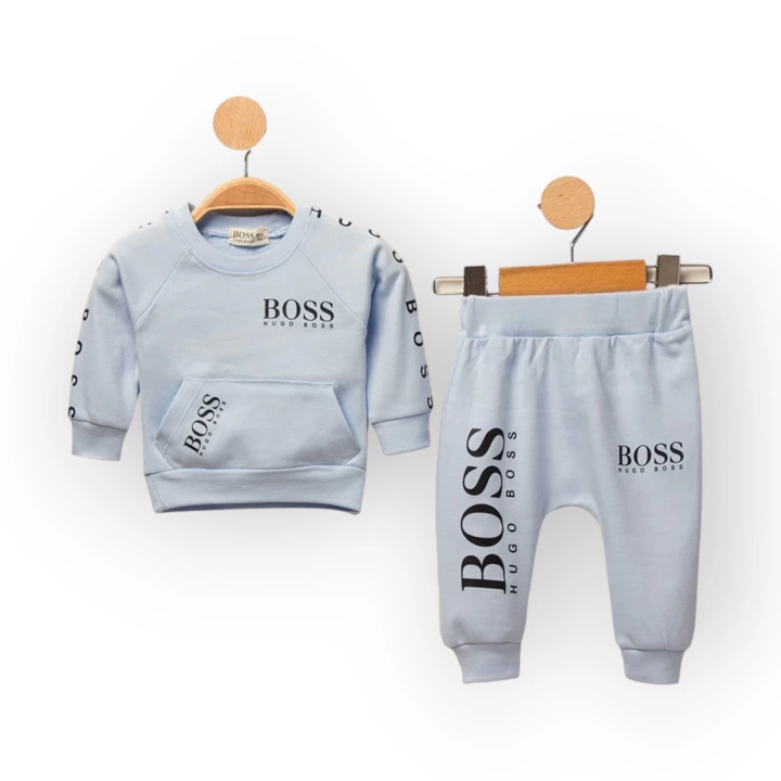 Baby Marka Baskılı Bossa Desen İkili Takım Unisex 6-24 Ay