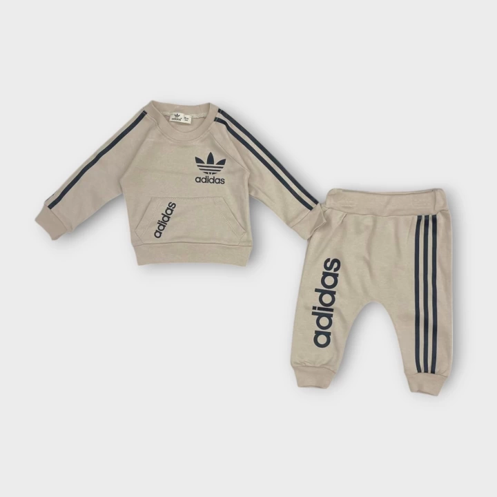 Baby Marka Baskılı Addas Desen İkili Takım Unisex 6-24 Ay