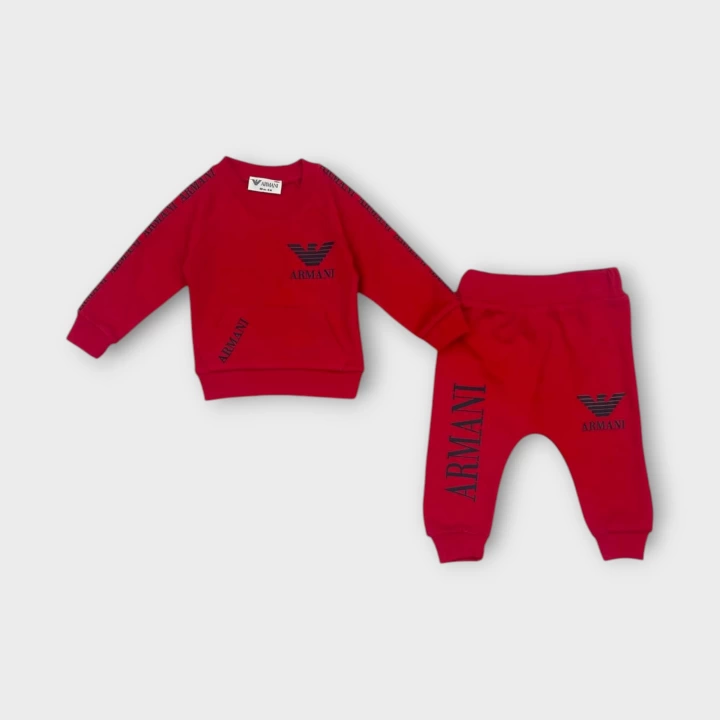 Baby Marka Baskılı Armay Desen İkili Takım Unisex 6-24 Ay