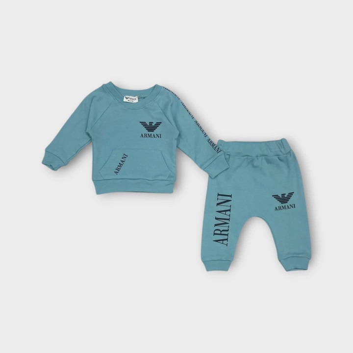 Baby Marka Baskılı Armay Desen İkili Takım Unisex 6-24 Ay