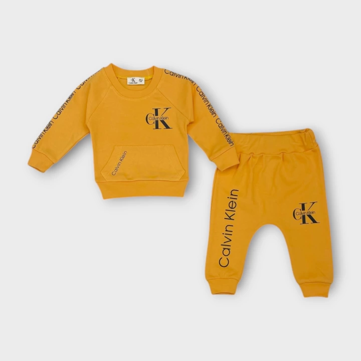 Baby Marka Baskılı Kelvin Desen İkili Takım Unisex 6-24 Ay