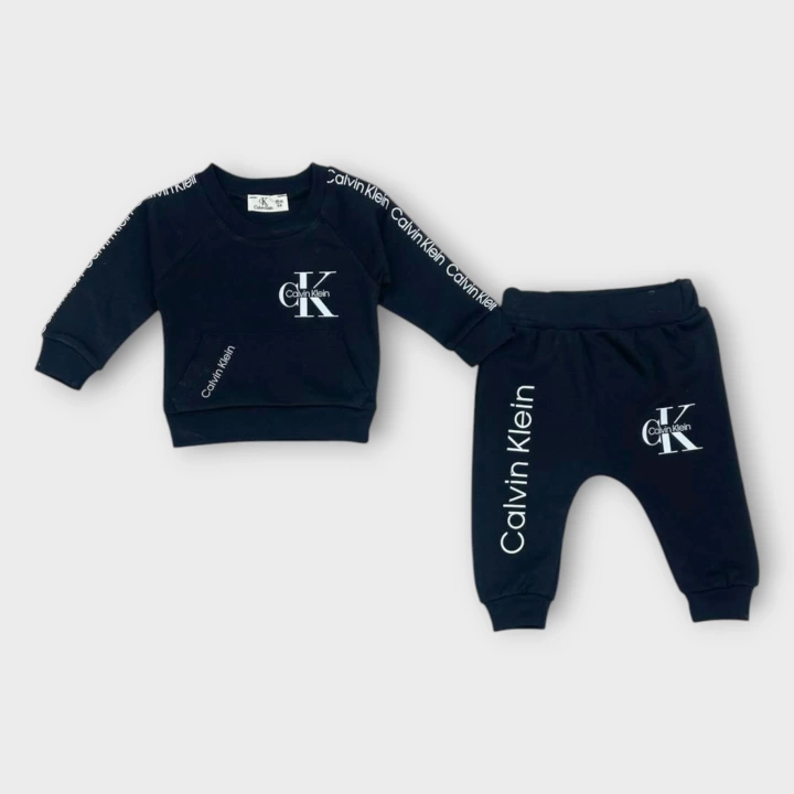 Baby Marka Baskılı Kelvin Desen İkili Takım Unisex 6-24 Ay