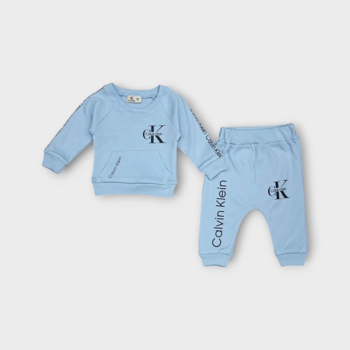 Baby Marka Baskılı Kelvin Desen İkili Takım Unisex 6-24 Ay