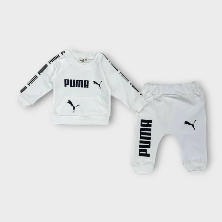 Baby Marka Baskılı Puumy Desen İkili Takım Unisex 6-24 Ay