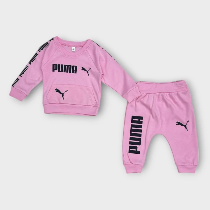 Baby Marka Baskılı Puumy Desen İkili Takım Unisex 6-24 Ay