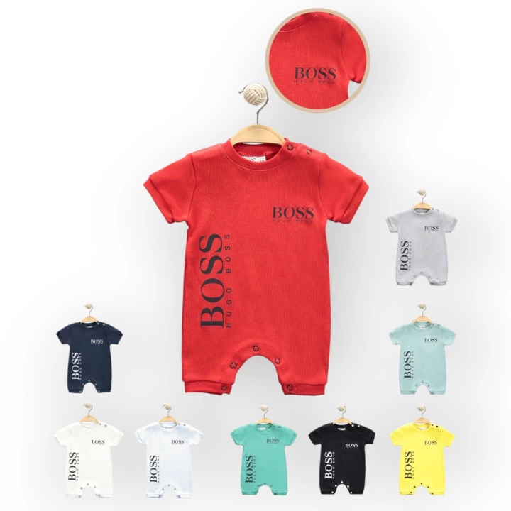 Baby Marka Bossa Desen Çıtçıtlı Tulum Unisex 6-24 Ay