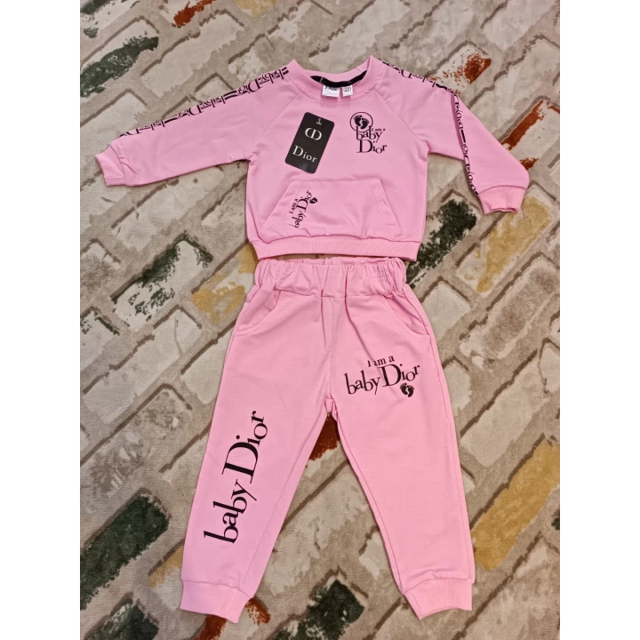 Baby Marka Doory Desen Bisiklet Yaka İkili Takım Unisex 1-5 Yaş