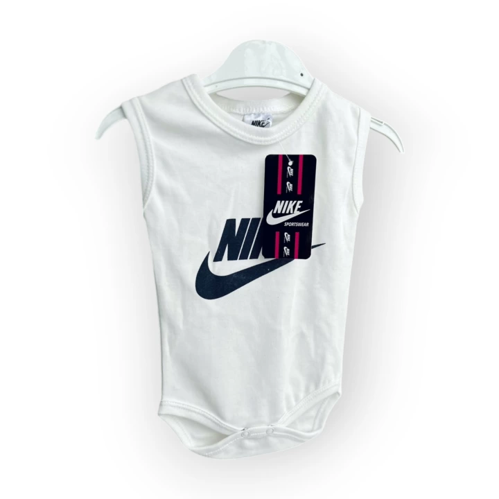 Baby Marka Nke Desen Çıtçıtlı Kolsuz Bady Unisex 6-24 Ay