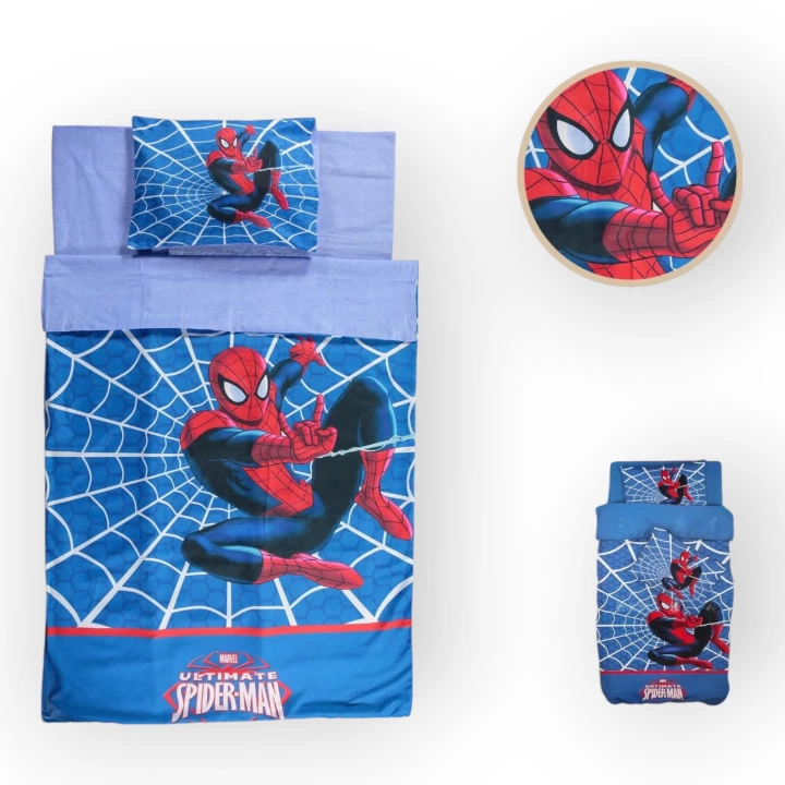 Baby Marka Spider Desen Nevresim Set Unisex 0-6 Ay