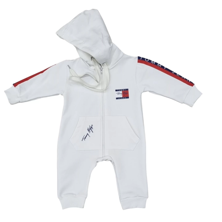 Baby Marka Tomm Desen Kapşonlu Tulum Unisex 6-24 Ay