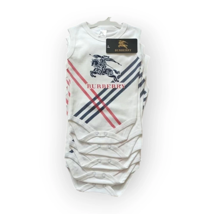 BabyMarka Borberi Desen Çıtçıtlı Kolsuz Bady Unisex 6-24 Ay