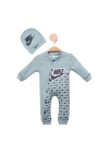 Baby Marka Nke Desen Şapkalı Tulum Unisex 6-24 Ay