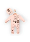 Baby Marka Wilton Desen Şapkalı Tulum Unisex 6-24 Ay