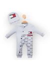 Baby Marka Tomm Desen Şapkalı Tulum Unisex 6-24 Ay