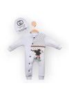 Baby Marka Cuccy Desen Şapkalı Tulum Unisex 6-24 Ay