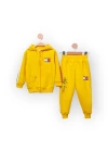 Baby Marka Baskılı Tomm Desen Kapşonlu Fermuarlı İkili Takım Unisex 1-5 Yaş