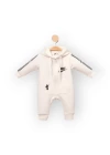 Baby Marka Nke Desen Kapşonlu Tulum Unisex 6-24 Ay