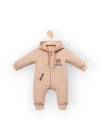 Baby Marka Moşino Desen Kapşonlu Tulum Unisex 6-24 Ay