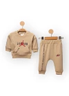 Baby Marka Baskılı Jrdon Desen İkili Takım Unisex 6-24 Ay