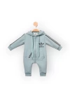 Baby Marka Addas Desen Kapşonlu Tulum Unisex 6-24 Ay