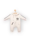 Baby Marka Addas Desen Kapşonlu Tulum Unisex 6-24 Ay