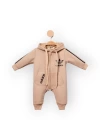 Baby Marka Addas Desen Kapşonlu Tulum Unisex 6-24 Ay