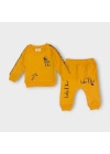 Baby Marka Baskılı Doory Desen İkili Takım Unisex 6-24 Ay