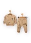 Baby Marka Baskılı Doory Desen İkili Takım Unisex 6-24 Ay