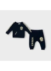 Baby Marka Baskılı Versay Desen İkili Takım Unisex 6-24 Ay