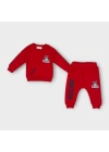 Baby Marka Baskılı Moşino Desen İkili Takım Unisex 6-24 Ay