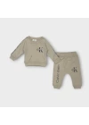 Baby Marka Baskılı Kelvin Desen İkili Takım Unisex 6-24 Ay