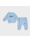 Baby Marka Baskılı Jrdon Desen İkili Takım Unisex 6-24 Ay