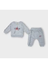 Baby Marka Baskılı Jrdon Desen İkili Takım Unisex 6-24 Ay