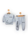 Baby Marka Baskılı Bossa Desen İkili Takım Unisex 6-24 Ay