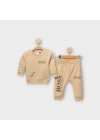 Baby Marka Baskılı Bossa Desen İkili Takım Unisex 6-24 Ay