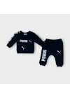 Baby Marka Baskılı Puumy Desen İkili Takım Unisex 6-24 Ay