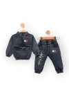 Baby Marka Tomm Desen Uzun Kol Kot İkili Takım Unisex 1-5 Yaş