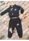 Baby Marka Nke Desen Bisiklet Yaka İkili Takım Unisex 1-5 Yaş