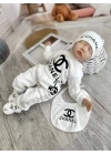 Baby Marka Kanaly Desen Beşli Set Unisex 0-6 Ay