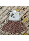 Baby Marka Wilton Desen Dijital Elbise Kız 9-36 Ay