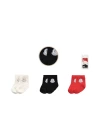 Baby Marka Moller Desen Çorap Set Unisex 0-6 AY 3 Lü Set