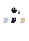 Baby Marka Moller Desen Çorap Set Unisex 0-6 AY 3 Lü Set
