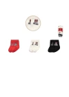 Baby Marka Moşino Desen Çorap Set Unisex 0-6 AY 3 Lü Set