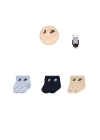Baby Marka Nke Desen Çorap Set Unisex 0-6 AY 3 Lü Set